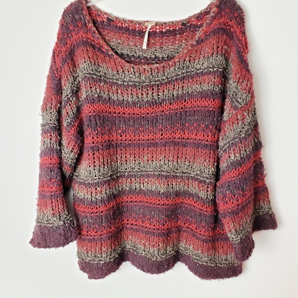 Free People Sweaters - Free People Oversized Knit Sweater Size S
